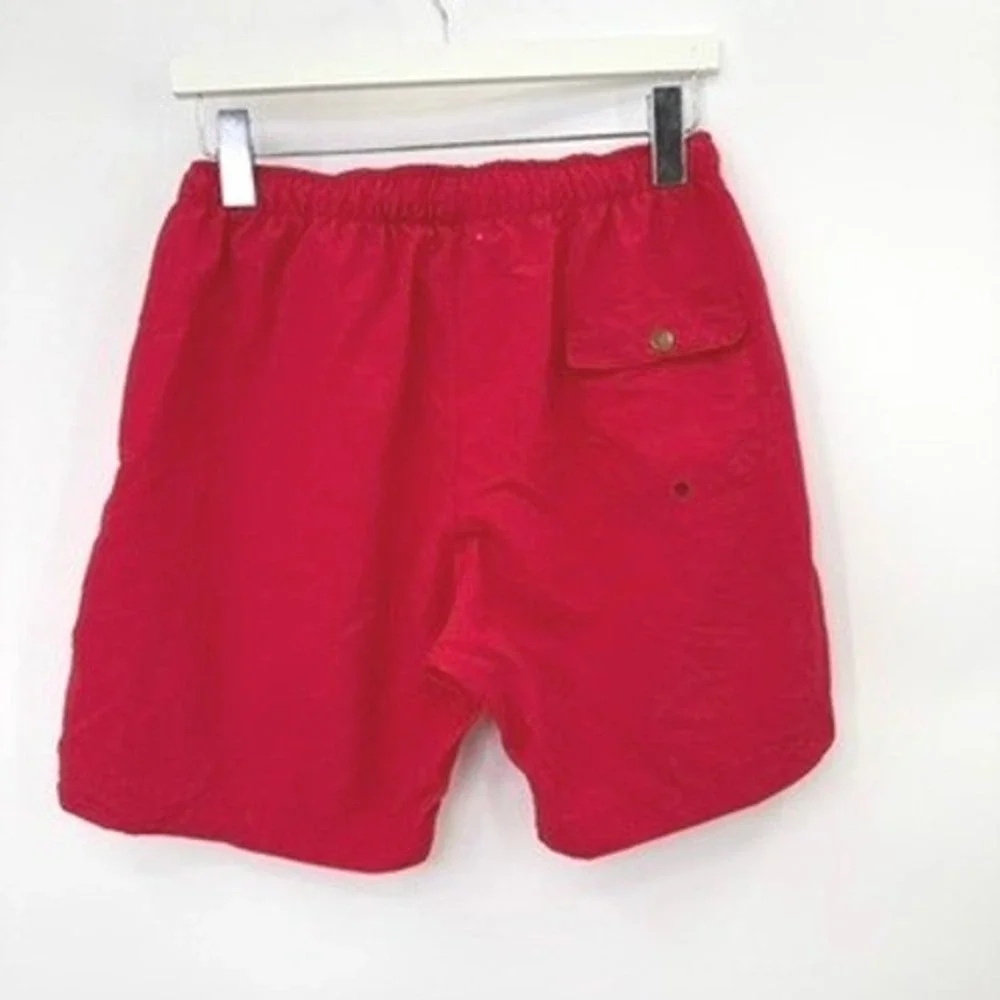 Taylor Stitch Swim Trunks Mens M Red Surf Beach Board Shorts Resort Travel Cali